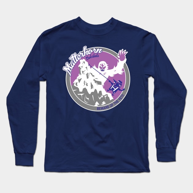 Matterhorn Bobelds (purple, grey, blue) Long Sleeve T-Shirt by brodiehbrockie